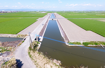 平成30年度　筑後川下流右岸農地防災事業　川副３号線（小々森工区）工事 工事後