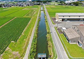 筑後川下流右岸農地防災事業 北茂安６号線（中津隈工区）水路改修工事 工事前