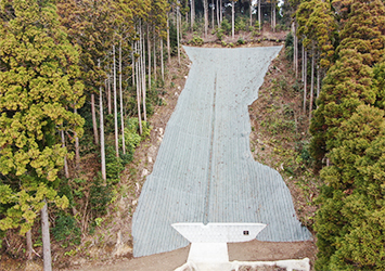 復旧治山　第5311011-004号　岸川地区　復旧治山事業工事（山腹工）(災害) 工事後